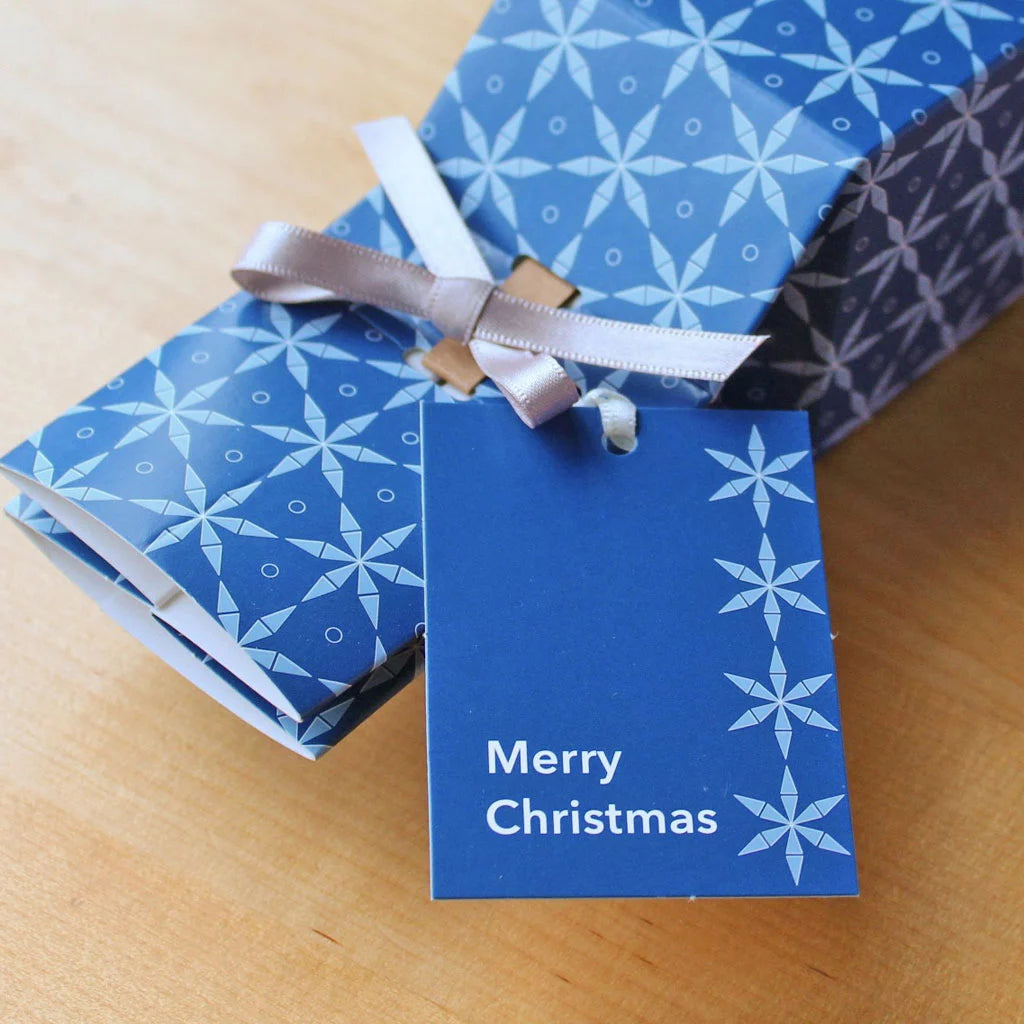 12 Blue Gift Tags: Midnight Blue design