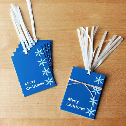 12 Blue Gift Tags: Midnight Blue design