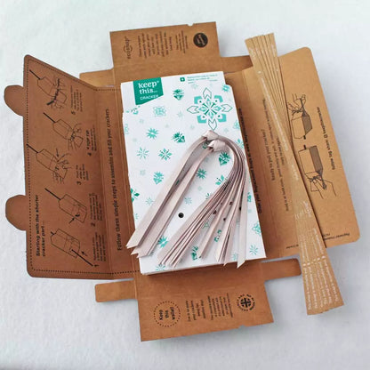 BULK PACK of 6 cracker wallets: ‘White Jewel’ design