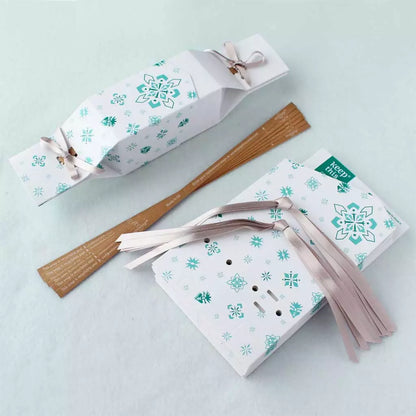 BULK PACK of 6 cracker wallets: ‘White Jewel’ design