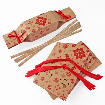 6 Reusable Party Crackers - Kraft Jewel design