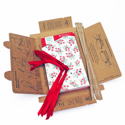 6 Reusable Party Crackers - Red Berries design