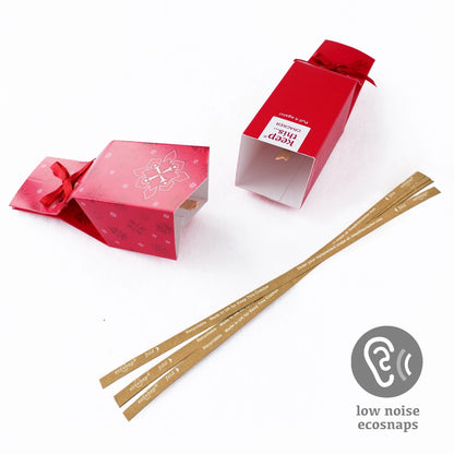 6 Reusable Party Crackers - Red Jewel design