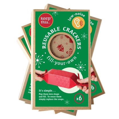 BULK PACK of 6 cracker wallets: ‘Kraft Jewel’ design