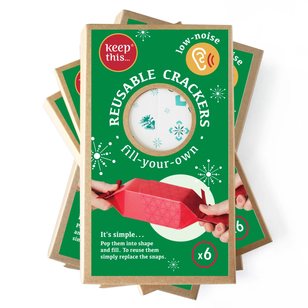 BULK PACK of 6 cracker wallets: ‘White Jewel’ design