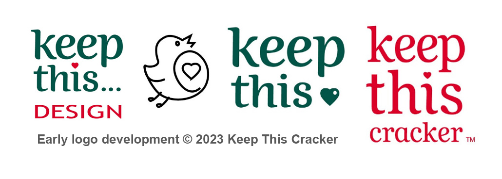 Keep This Cracker early logo designs