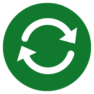 Reusable packaging logo