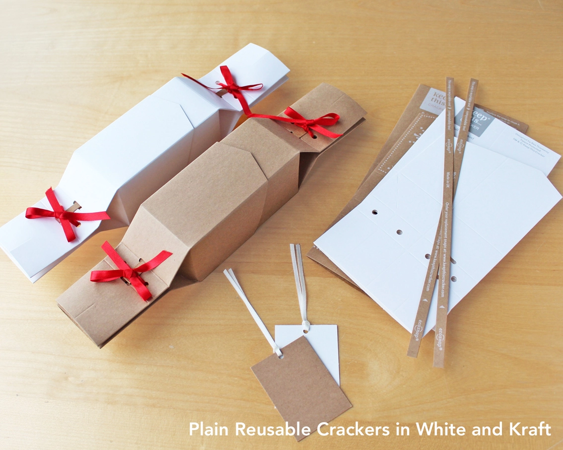 Plain Keep This Cracker in white and kraft options