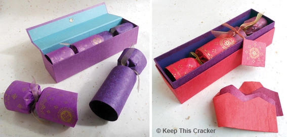Keep This Cracker first handmade paper crackers