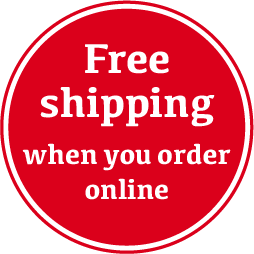 Free shipping when you order online